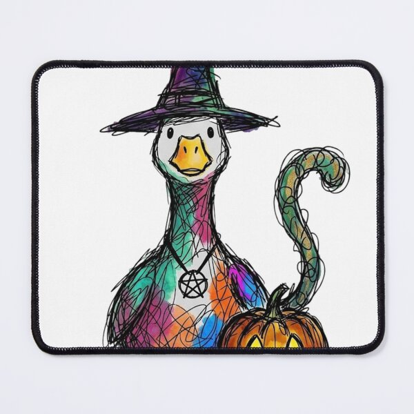 Item preview, Spooky Witch Goose Halloween Scribble Art designed and sold by Niykos570.