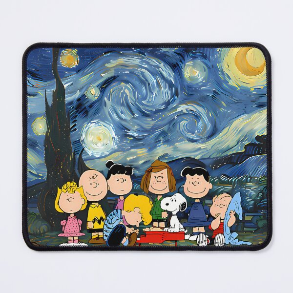 Item preview, Snoopy And The Peanuts Gang Starry Night designed and sold by CapsuleOfLife.