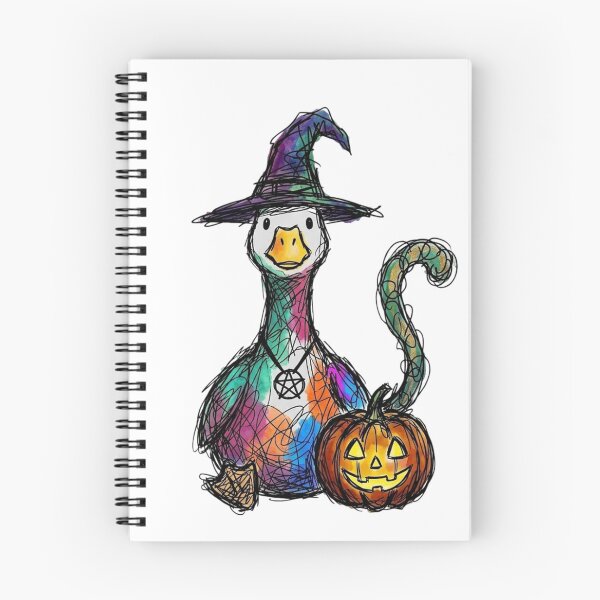 Item preview, Spooky Witch Goose Halloween Scribble Art designed and sold by Niykos570.