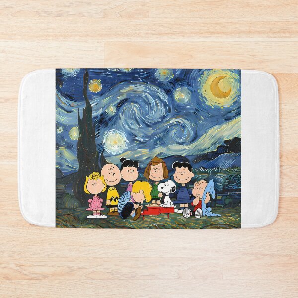 Item preview, Snoopy And The Peanuts Gang Starry Night designed and sold by CapsuleOfLife.