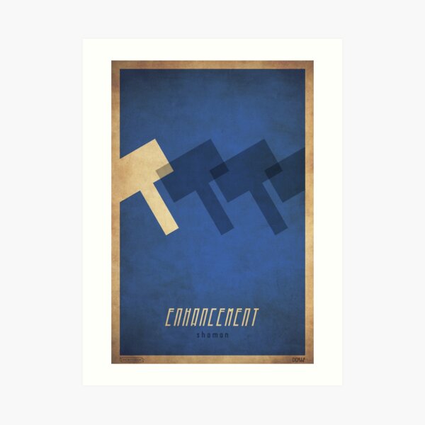 Enhancement Shaman - WoW Minimalism Art Print