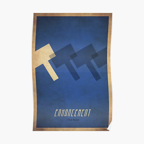 Enhancement Shaman - WoW Minimalism Poster