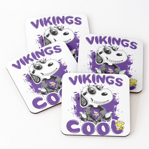 Item preview, Vikings Purple Team Cartoon Snoopy  designed and sold by AvianPalette.
