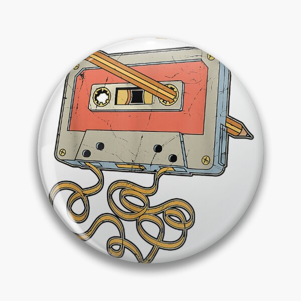 Item preview, Vintage It's Fine Cassette Tape with Pencil 80's 90's Music T-Shirt designed and sold by Badriiiii.