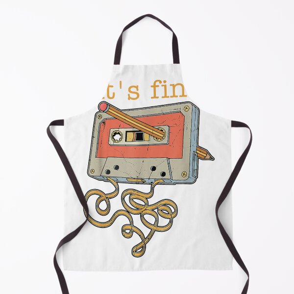 Item preview, Vintage It's Fine Cassette Tape with Pencil 80's 90's Music T-Shirt designed and sold by Badriiiii.