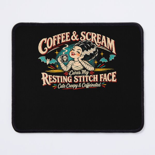 Item preview, Coffee Scream Cures My Resting Stitch Face Cute designed and sold by Pider-Vampire.