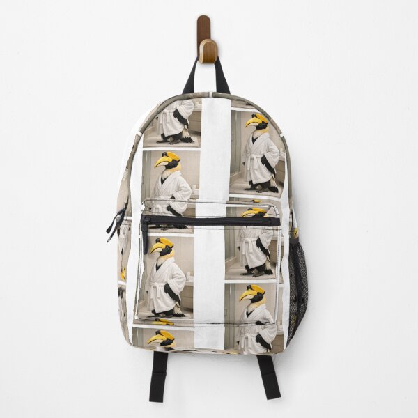 Item preview, Great Hornbill Bathrobe designed and sold by Sillytoe.