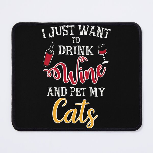 Item preview, Wine Cat Lover Funny Saying Gift Idea designed and sold by zoggdisorto.