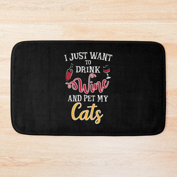 Item preview, Wine Cat Lover Funny Saying Gift Idea designed and sold by zoggdisorto.