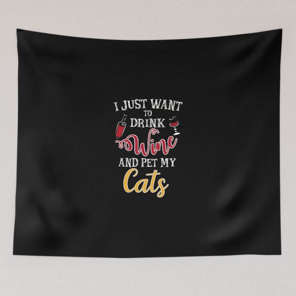 Item preview, Wine Cat Lover Funny Saying Gift Idea designed and sold by zoggdisorto.