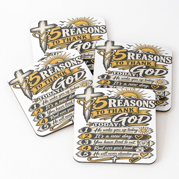 Item preview, 5 Reasons To Thank God designed and sold by SunflowersandSalvations .