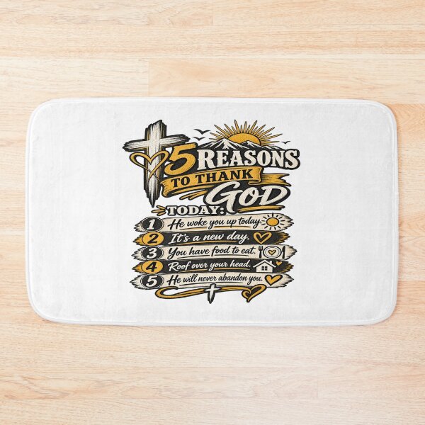 Item preview, 5 Reasons To Thank God designed and sold by SunflowersandSalvations .