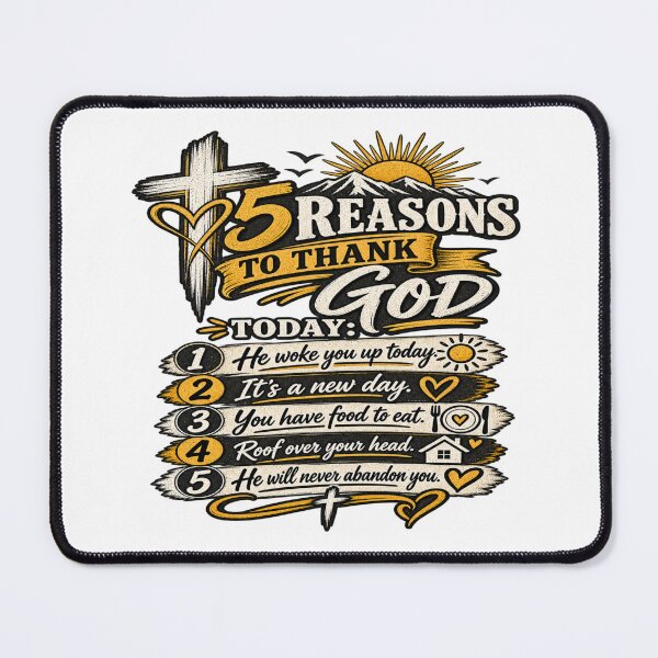 Item preview, 5 Reasons To Thank God designed and sold by SunflowersandSalvations .