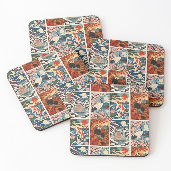Item preview, Four Seasons of Japan – Japanese Animals designed and sold by FloreDreamStudio.