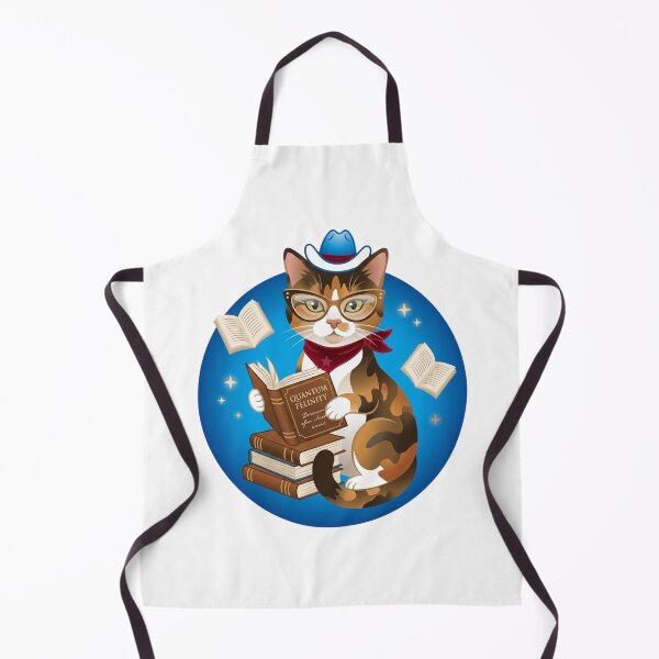 Item preview, Cowboy Cat Reading Quantum Physics Funny Bookish Art designed and sold by BalouEdison.