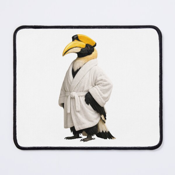 Item preview, Great Hornbill Fuzzy Bathrobe designed and sold by Sillytoe.