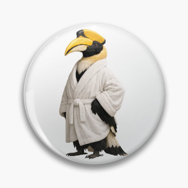 Item preview, Great Hornbill Fuzzy Bathrobe designed and sold by Sillytoe.