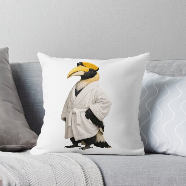 Item preview, Great Hornbill Fuzzy Bathrobe designed and sold by Sillytoe.
