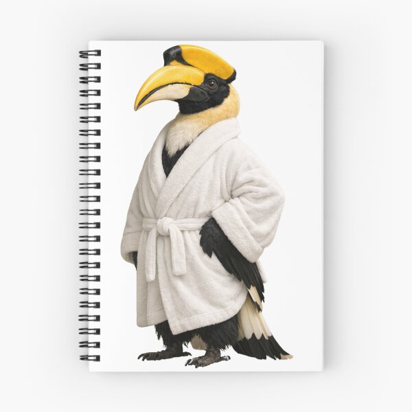 Item preview, Great Hornbill Fuzzy Bathrobe designed and sold by Sillytoe.