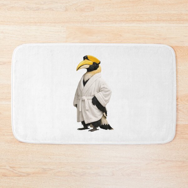 Item preview, Great Hornbill Fuzzy Bathrobe designed and sold by Sillytoe.