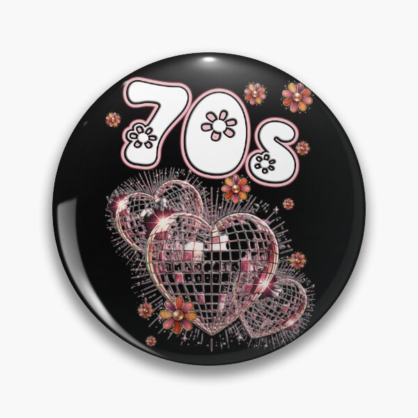 Item preview, 70s Disco Love Heart Mirror Ball Retro Flower Power designed and sold by Jt41.