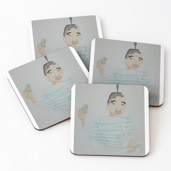 Item preview, Cute Toddler with Topknot Watercolor Art designed and sold by facilestudio.