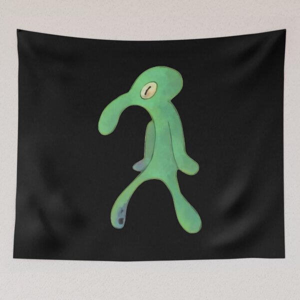 Item preview, Quirky Green Character Watercolor designed and sold by JANEREND.