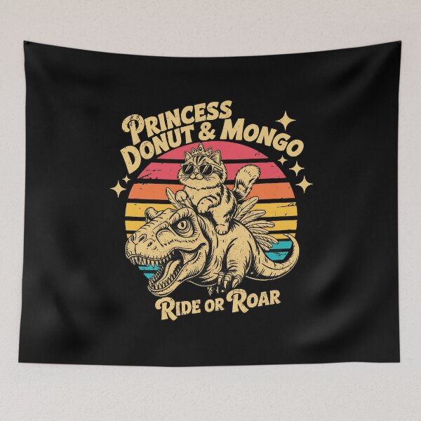 Item preview, Princess Donut & Mongo Cat Dinosaur designed and sold by KarenDavi34117.