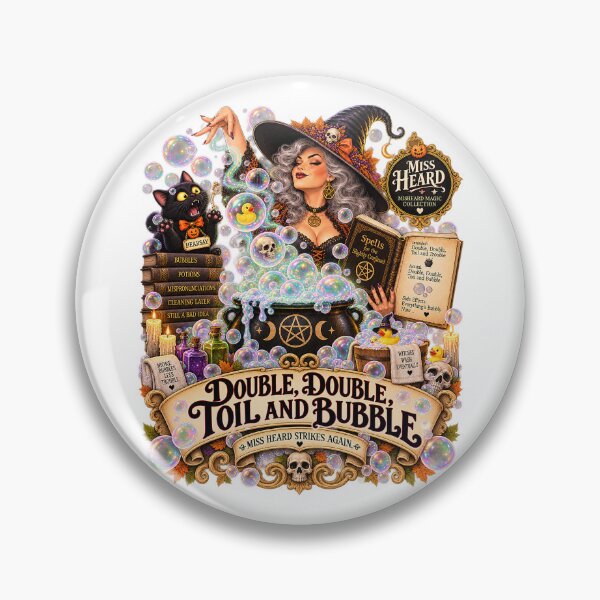 Item preview, MISS HEARD'S - ✨MISHEARD MAGIC COLLECTION✨ COLLECTION - THE HALLOWEEN INCANTATION - DOUBLE, DOUBLE, TOIL AND BUBBLE designed and sold by WheelieGdArt.