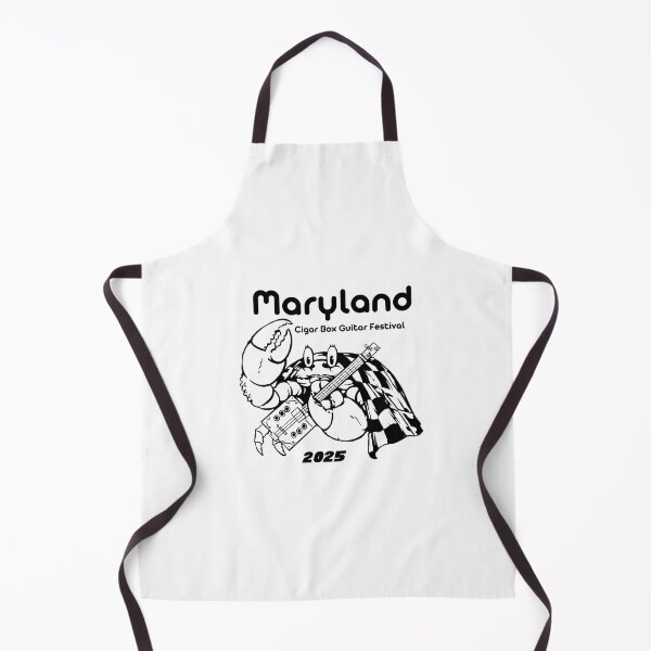 Item preview, Logotipo del MD CBG Fest 2025 en blanco y negro designed and sold by Maryland Cigar Box Guitar Festival.
