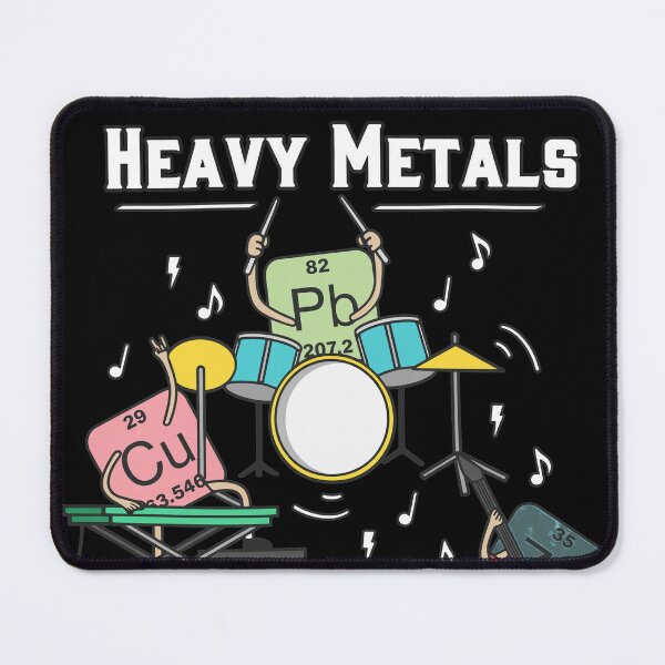 Item preview, Heavy Metals Band Elements Rock Art designed and sold by STEPHENAGON.