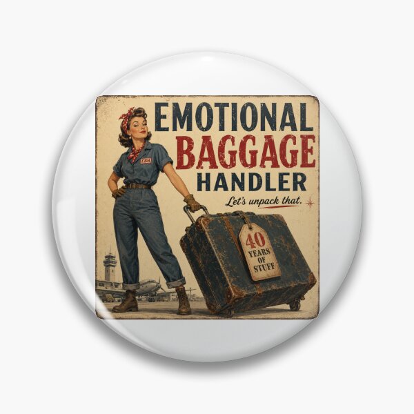 Item preview, Emotional Baggage Handler – Let’s Unpack That Funny Therapy & Healing Humor designed and sold by 11-Designs.