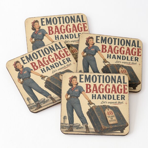 Item preview, Emotional Baggage Handler – Let’s Unpack That Funny Therapy & Healing Humor designed and sold by 11-Designs.