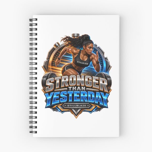 Item preview, Stronger Than Yesterday – Fitness Motivation by STILLBLAZE designed and sold by BilcoStillbaze.
