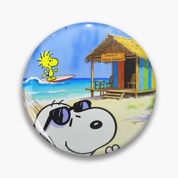 Item preview, Snoopy Hawaiian Beach  designed and sold by CapsuleOfLife.