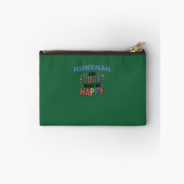 Item preview, Fisherman And Dogs Make Me Happy - Funny Fisherman Dogs Lover 145 designed and sold by nctrnlcolle.