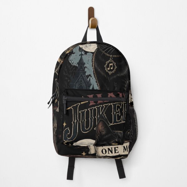 Item preview, Haunted Jukebox Cat Black Cat Halloween Gothic Storybook Art designed and sold by KristenosNehk.