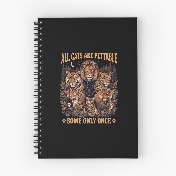 Item preview, Funny Wild Cat Petting Warning Design designed and sold by nryum.