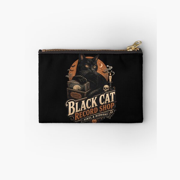 Item preview, Black Cat Record Shop Black Cat Halloween Retro Poster designed and sold by KristenosNehk.