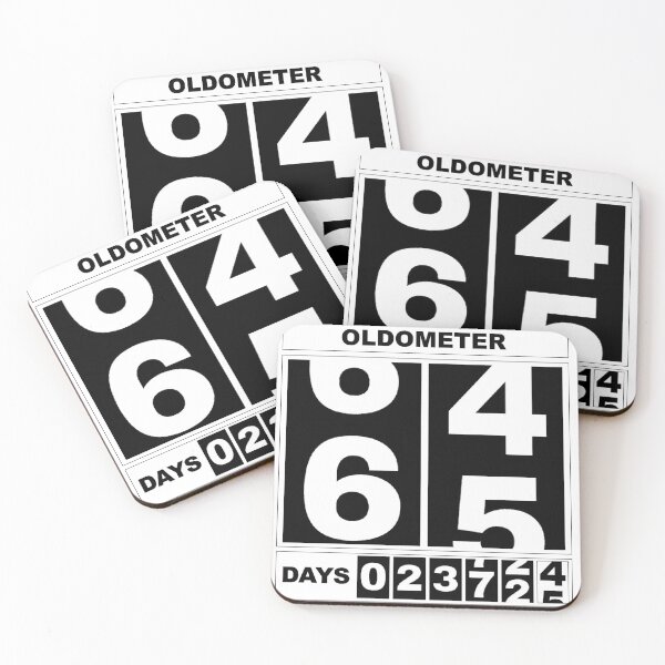 Artikelvorschau, Oldometer 65. Geburtstag Lustiges Meilenstein-Kilometerzähler-Shirt entworfen und verkauft von oldometerdesign.