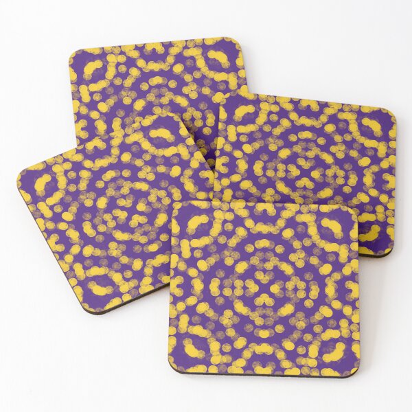 Item preview, Artsy Purple and Gold Yellow Game day  Pattern designed and sold by digikim.