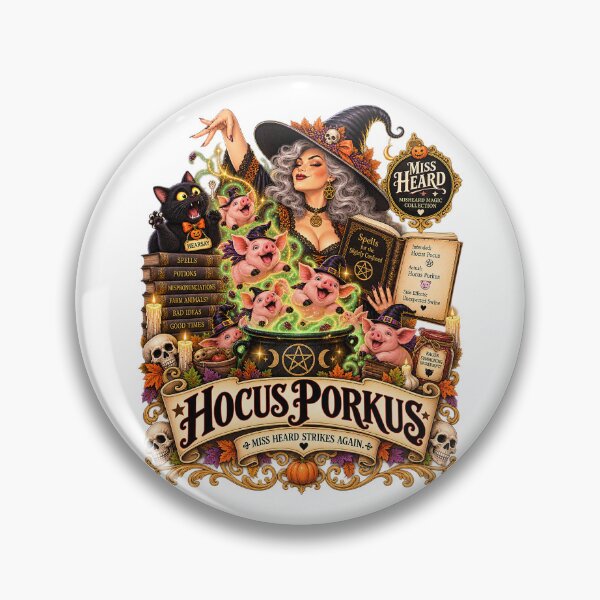 Item preview, MISS HEARD'S - ✨MISHEARD MAGIC COLLECTION✨ COLLECTION - THE HALLOWEEN INCANTATION - HOCUS PORKUSEXPECTO PASTA designed and sold by WheelieGdArt.