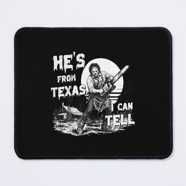 Item preview, He's From Texas Chainsaw Horror Halloween Scene designed and sold by nryum.