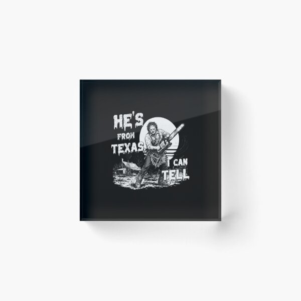 Item preview, He's From Texas Chainsaw Horror Halloween Scene designed and sold by nryum.