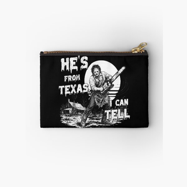Item preview, He's From Texas Chainsaw Horror Halloween Scene designed and sold by nryum.