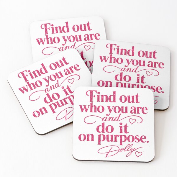 Item preview, Find Out Who You Are And Do It On Purpose Dolly  designed and sold by PugPuppyLife.