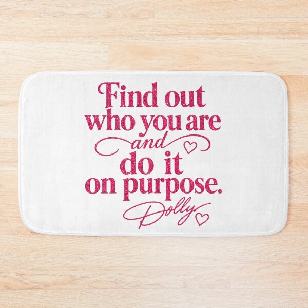 Item preview, Find Out Who You Are And Do It On Purpose Dolly  designed and sold by PugPuppyLife.