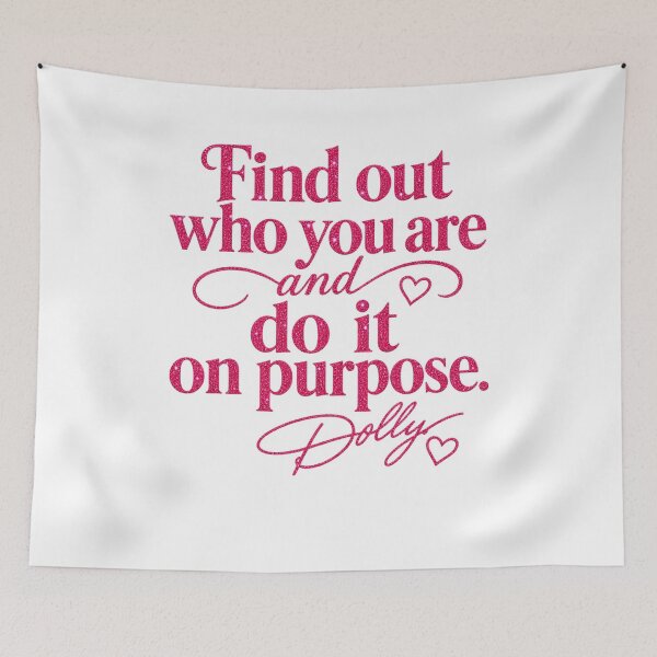 Item preview, Find Out Who You Are And Do It On Purpose Dolly  designed and sold by PugPuppyLife.