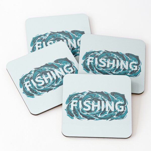 Item preview, Fishing School Of Fish Ocean Swirl Angler Graphic designed and sold by KiwiRider.