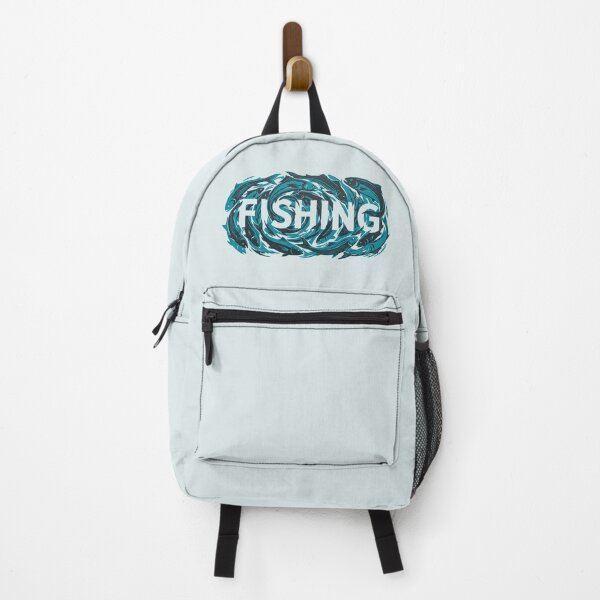 Item preview, Fishing School Of Fish Ocean Swirl Angler Graphic designed and sold by KiwiRider.